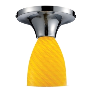 E101521PCCN Celina Flush Mount Ceiling Light - Polished Chrome / Canary E101521PCCN Celina Flush Mount Ceiling Light - Polished Chrome / Canary