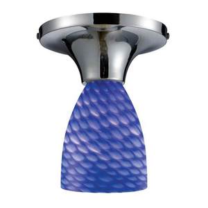 E101521PCS Celina Flush Mount Ceiling Light - Polished Chrome / Sapphire E101521PCS Celina Flush Mount Ceiling Light - Polished Chrome / Sapphire