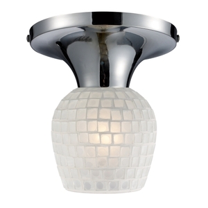 E101521PCWHT Celina Flush Mount Ceiling Light - Polished Chrome / White E101521PCWHT Celina Flush Mount Ceiling Light - Polished Chrome / White
