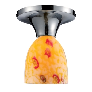 E101521PCYW Celina Flush Mount Ceiling Light - Polished Chrome / Yellow E101521PCYW Celina Flush Mount Ceiling Light - Polished Chrome / Yellow