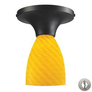 E101521DRCNLA Celina Flush Mount Ceiling Light - Dark Rust / Canary E101521DRCNLA Celina Flush Mount Ceiling Light - Dark Rust / Canary
