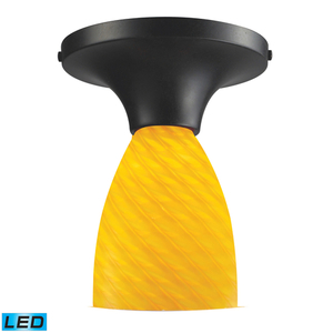 E101521DRCNLED Celina Flush Mount Ceiling Light - Dark Rust / Canary E101521DRCNLED Celina Flush Mount Ceiling Light - Dark Rust / Canary