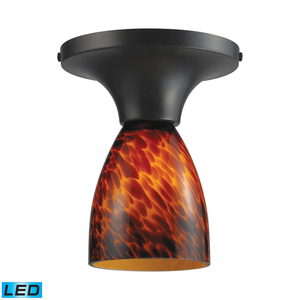 E101521DRESLED Celina Flush Mount Ceiling Light - Dark Rust / Espresso E101521DRESLED Celina Flush Mount Ceiling Light - Dark Rust / Espresso