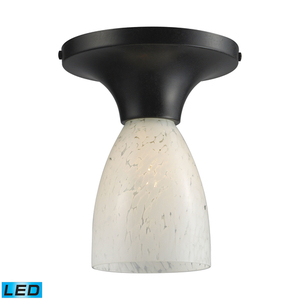 E101521DRSWLED Celina Flush Mount Ceiling Light - Dark Rust / Snow White E101521DRSWLED Celina Flush Mount Ceiling Light - Dark Rust / Snow White