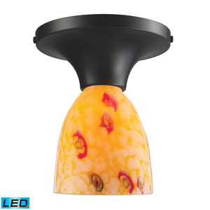 E101521DRYWLED Celina Flush Mount Ceiling Light - Dark Rust / Yellow E101521DRYWLED Celina Flush Mount Ceiling Light - Dark Rust / Yellow