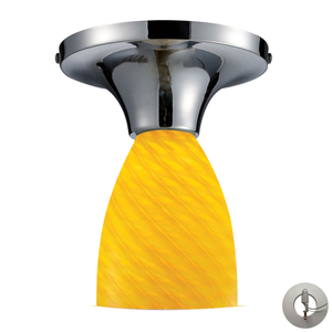 E101521PCCNLA Celina Flush Mount Ceiling Light - Polished Chrome / Canary E101521PCCNLA Celina Flush Mount Ceiling Light - Polished Chrome / Canary