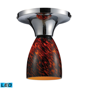 E101521PCESLED Celina Flush Mount Ceiling Light - Polished Chrome / Espresso E101521PCESLED Celina Flush Mount Ceiling Light - Polished Chrome / Espresso