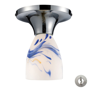 E101521PCMTLA Celina Flush Mount Ceiling Light - Polished Chrome / Mountain E101521PCMTLA Celina Flush Mount Ceiling Light - Polished Chrome / Mountain