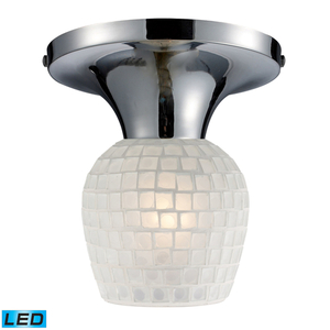 E101521PCWHTLED Celina Flush Mount Ceiling Light - Polished Chrome / White E101521PCWHTLED Celina Flush Mount Ceiling Light - Polished Chrome / White