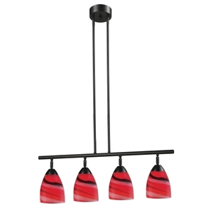 E101534DRCY Celina Linear Pendant Pendant Light - Dark Rust / Candy E101534DRCY Celina Linear Pendant Pendant Light - Dark Rust / Candy