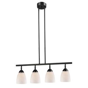 E101534DRWS Celina Linear Pendant Pendant Light - Dark Rust / White Swirl E101534DRWS Celina Linear Pendant Pendant Light - Dark Rust / White Swirl