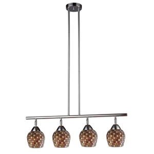 E101534PCMLT Celina Linear Pendant Pendant Light - Polished Chrome / Multi Fusion E101534PCMLT Celina Linear Pendant Pendant Light - Polished Chrome / Multi Fusion