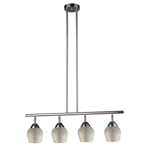 E101534PCSLV Celina Linear Pendant Pendant Light - Polished Chrome / Silver E101534PCSLV Celina Linear Pendant Pendant Light - Polished Chrome / Silver