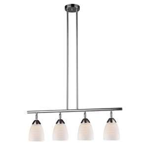 E101534PCWS Celina Linear Pendant Pendant Light - Polished Chrome / White Swirl E101534PCWS Celina Linear Pendant Pendant Light - Polished Chrome / White Swirl