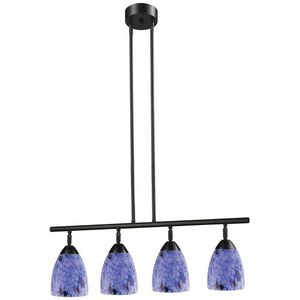 E101534DRBLLED Celina Linear Pendant Pendant Light - Dark Rust / Starburst Blue E101534DRBLLED Celina Linear Pendant Pendant Light - Dark Rust / Starburst Blue