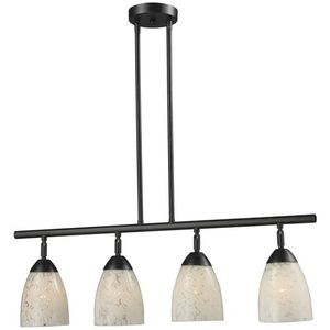 E101534DRSWLED Celina Linear Pendant Pendant Light - Dark Rust / Snow White E101534DRSWLED Celina Linear Pendant Pendant Light - Dark Rust / Snow White