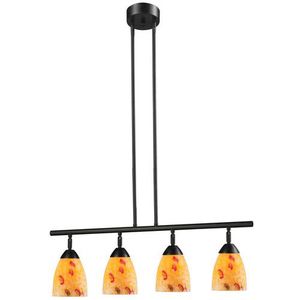 E101534DRYWLED Celina Linear Pendant Pendant Light - Dark Rust / Yellow E101534DRYWLED Celina Linear Pendant Pendant Light - Dark Rust / Yellow