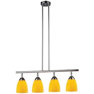 E101534PCCNLED Celina Linear Pendant Pendant Light - Polished Chrome / Canary E101534PCCNLED Celina Linear Pendant Pendant Light - Polished Chrome / Canary
