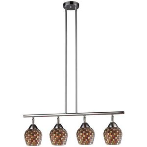 E101534PCMLTLED Celina Linear Pendant Pendant Light - Polished Chrome / Multi Fusion E101534PCMLTLED Celina Linear Pendant Pendant Light - Polished Chrome / Multi Fusion
