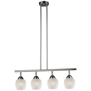 E101534PCWHTLED Celina Linear Pendant Pendant Light - Polished Chrome / White E101534PCWHTLED Celina Linear Pendant Pendant Light - Polished Chrome / White
