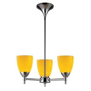 E101543PCCN Celina Mini Chandelier - Polished Chrome / Canary E101543PCCN Celina Mini Chandelier - Polished Chrome / Canary