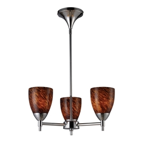 E101543PCES Celina Mini Chandelier - Polished Chrome / Espresso E101543PCES Celina Mini Chandelier - Polished Chrome / Espresso