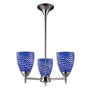 E101543PCS Celina Mini Chandelier - Polished Chrome / Sapphire E101543PCS Celina Mini Chandelier - Polished Chrome / Sapphire