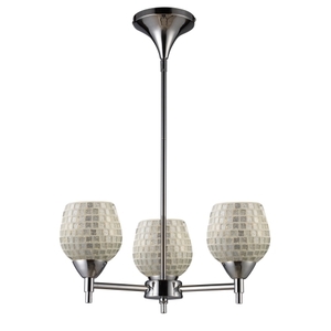 E101543PCSLV Celina Mini Chandelier - Polished Chrome / Silver E101543PCSLV Celina Mini Chandelier - Polished Chrome / Silver