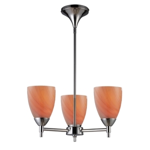 E101543PCSY Celina Mini Chandelier - Polished Chrome / Sandy E101543PCSY Celina Mini Chandelier - Polished Chrome / Sandy