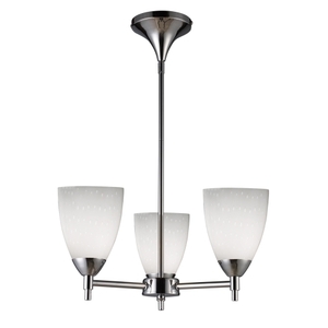 E101543PCWH Celina Mini Chandelier - Polished Chrome / Simple White E101543PCWH Celina Mini Chandelier - Polished Chrome / Simple White