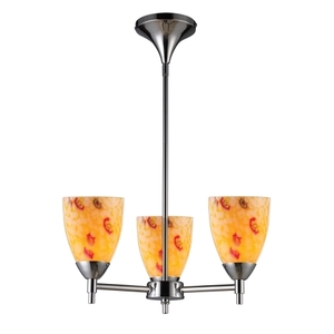 E101543PCYW Celina Mini Chandelier - Polished Chrome / Yellow E101543PCYW Celina Mini Chandelier - Polished Chrome / Yellow
