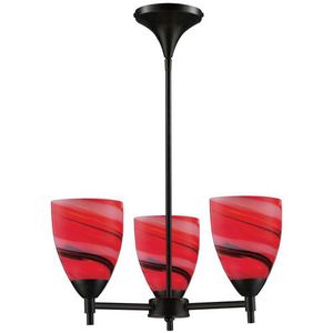 E101543DRCYLED Celina Mini Chandelier - Dark Rust / Candy E101543DRCYLED Celina Mini Chandelier - Dark Rust / Candy