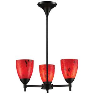 E101543DRFRLED Celina Mini Chandelier - Dark Rust / Fire Red E101543DRFRLED Celina Mini Chandelier - Dark Rust / Fire Red