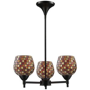 E101543DRMLTLA Celina Mini Chandelier - Dark Rust / Multi Fusion E101543DRMLTLA Celina Mini Chandelier - Dark Rust / Multi Fusion
