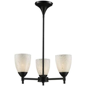 E101543DRSWLA Celina Mini Chandelier - Dark Rust / Snow White E101543DRSWLA Celina Mini Chandelier - Dark Rust / Snow White