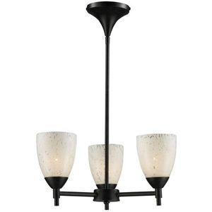 E101543DRSWLED Celina Mini Chandelier - Dark Rust / Snow White E101543DRSWLED Celina Mini Chandelier - Dark Rust / Snow White