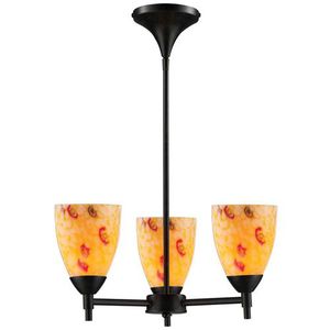 E101543DRYWLA Celina Mini Chandelier - Dark Rust / Yellow E101543DRYWLA Celina Mini Chandelier - Dark Rust / Yellow