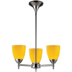 E101543PCCNLA Celina Mini Chandelier - Polished Chrome / Canary E101543PCCNLA Celina Mini Chandelier - Polished Chrome / Canary