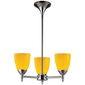 E101543PCCNLED Celina Mini Chandelier - Polished Chrome / Canary E101543PCCNLED Celina Mini Chandelier - Polished Chrome / Canary