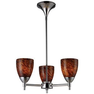 E101543PCESLA Celina Mini Chandelier - Polished Chrome / Espresso E101543PCESLA Celina Mini Chandelier - Polished Chrome / Espresso