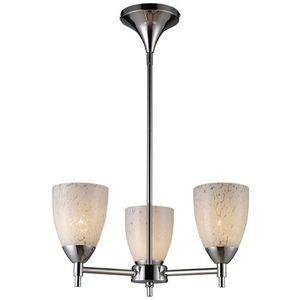 E101543PCSWLED Celina Mini Chandelier - Polished Chrome / Snow White E101543PCSWLED Celina Mini Chandelier - Polished Chrome / Snow White