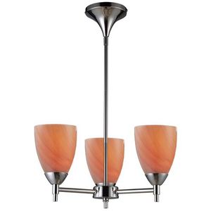 E101543PCSYLA Celina Mini Chandelier - Polished Chrome / Sandy E101543PCSYLA Celina Mini Chandelier - Polished Chrome / Sandy