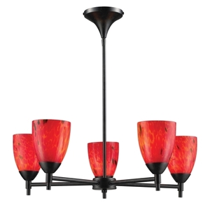E101555DRFR Celina Mid Sized Chandelier Chandelier - Dark Rust / Fire Red E101555DRFR Celina Mid Sized Chandelier Chandelier - Dark Rust / Fire Red