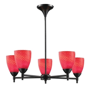 E101555DRSC Celina Mid Sized Chandelier Chandelier - Dark Rust / Scarlet E101555DRSC Celina Mid Sized Chandelier Chandelier - Dark Rust / Scarlet