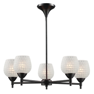 E101555DRWHT Celina Mid Sized Chandelier Chandelier - Dark Rust/ White E101555DRWHT Celina Mid Sized Chandelier Chandelier - Dark Rust/ White