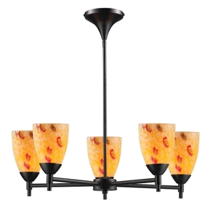 E101555DRYW Celina Mid Sized Chandelier Chandelier - Dark Rust / Yellow E101555DRYW Celina Mid Sized Chandelier Chandelier - Dark Rust / Yellow