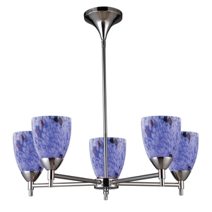 E101555PCBL Celina Mid Sized Chandelier Chandelier - Polished Chrome / Starburst Blue E101555PCBL Celina Mid Sized Chandelier Chandelier - Polished Chrome / Starburst Blue