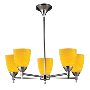 E101555PCCN Celina Mid Sized Chandelier Chandelier - Polished Chrome / Canary E101555PCCN Celina Mid Sized Chandelier Chandelier - Polished Chrome / Canary