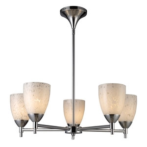 E101555PCSW Celina Mid Sized Chandelier Chandelier - Polished Chrome / Snow White E101555PCSW Celina Mid Sized Chandelier Chandelier - Polished Chrome / Snow White