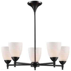 E101555DRWSLED Celina Mid Sized Chandelier Chandelier - Dark Rust / White Swirl E101555DRWSLED Celina Mid Sized Chandelier Chandelier - Dark Rust / White Swirl